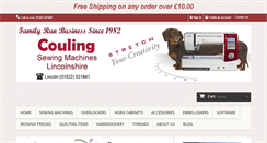 Desktop Screenshot of coulingsewingmachines.co.uk